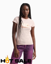 T-Shirt Women Milk Armani Exchange Camiseta